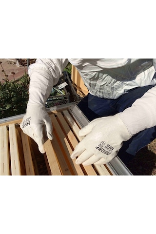Sedef Beekeeping Arıcı Mont Maske + Arıcı Uzun Eldiven Kıyafet Set XL