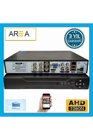 4 Kanal Ahd Dvr H265+ Kayıt Cihazı Xmeye