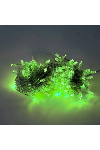 Yeşil Led Peri Dize Işıklar 7 Renk Pil Kumandalı Açık Hava Su Geçirmez Led Dize Işık Noel Doğum Günü Ev Partisi Dekoru Lamba 10m Yeşil