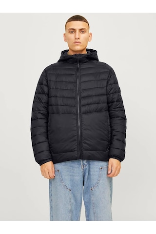 Jack & Jones Erkek Kapüşonlu Şişme Mont - 12258441 Gri