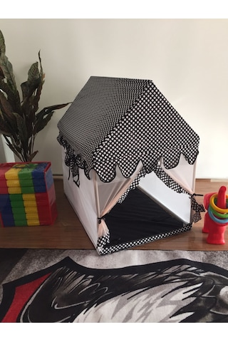 Rüya Puantiyeli Siyah Minderli