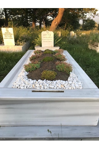 Mezar Taşı 25 Kg 2-4 cm Beyaz Dolomit Tamburlanmış Beyaz Doğal Taş