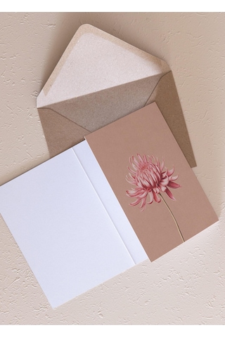 The Mia Art Line Mini Tebrik Kart Seti Chrysanthemum 10x14