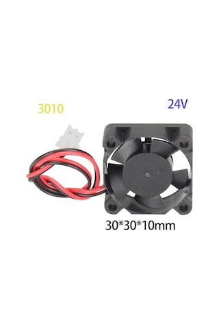 24v Dc 3010 Fırçasız Axial Fan -xh2 Konektör L.10cm