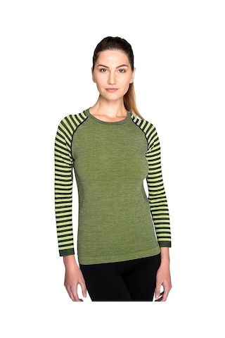 Thermoform Ultimate Merıno Kadın Seamless Termal Sweatshirt - Hzt14032-8621 Yeşil