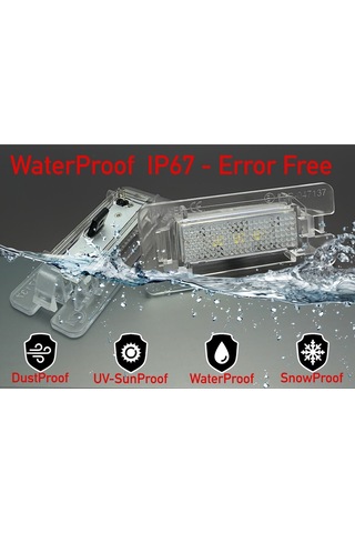 Audı A5 B8 8f 8t 2007-2017 Canbus Led Plaka Aydınlatma Ledi Lambası