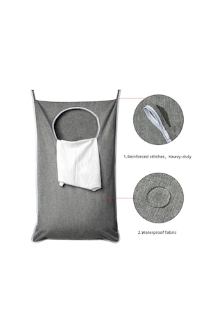 Yifomall Duvar Veya Kapıya Asılabilir Siyah Ev Gereçleri Organizer: Kirli Giyim Sepeti, Duvar Tipi Saklama Çantası Diğer