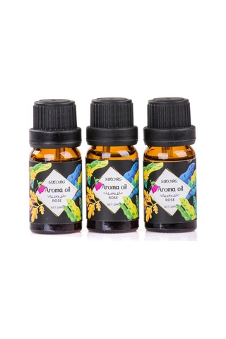 3 Lü Esansiyel Uçucu Yağ 3x10ml Rose Gül Kokulu Buhurdanlık Yağı Set, Difüzör, Banyo Ve Oda Kokusu Abundance Prosperity