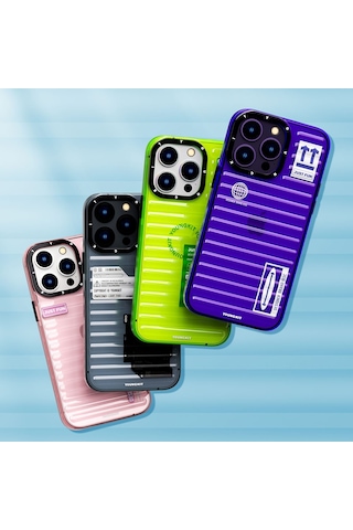 Apple Uyumlu iPhone 14 Pro Kılıf Şeffaf Renkli Tasarım Youngkit Fluorite Serisi
