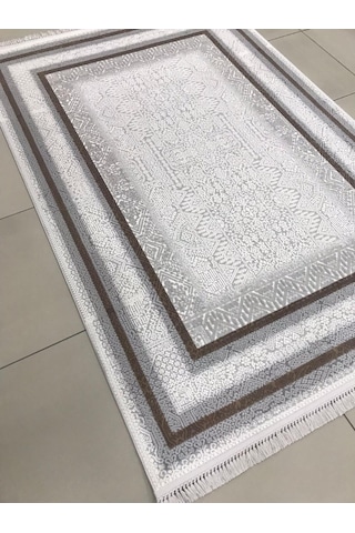 Padişah Halı Santo 77771 070 Serisi Akrilik Salon Oturma Yatak Odası Halısı Kahve