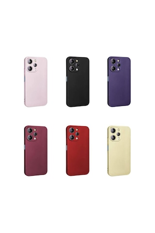 Xiaomi Redmi 12 İle Uyumlu Kılıf Soft Premium Yumuşak Silikon Telefon Kılıfı Kapak Rose Gold Resimde Görünen