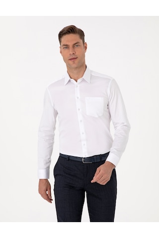 Pierre Cardin Erkek Beyaz Gömlek Basic 50313177-vr013 Beyaz