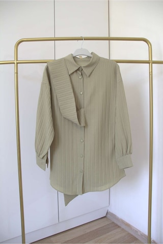 Bağlamalı Gömlek Yeşil