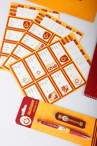X Dekomus Lisanslı Galatasaray 17 Parça Premıum Hobi Kırtasiye Seti Boyama Kitabı,sticker