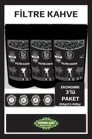Bilgetürk Filtre Kahve 3 x 200 G