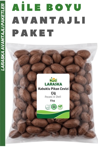 Kabuklu Pikan Cevizi Çiğ 1kg Katkı Maddesiz Yerli Jumbo - Pecans İn Shell Aile Boyu Avantajlı Paket 1 KG