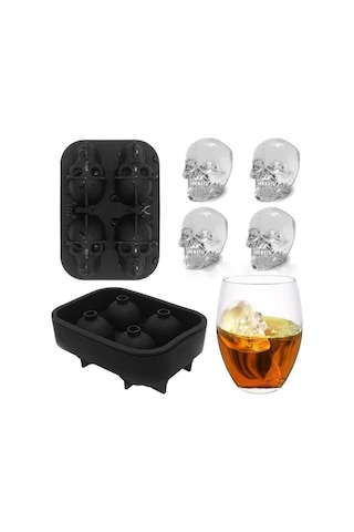 Kuru Kafa Şekilli Silikon Buz Kalıbı Açık Mavi