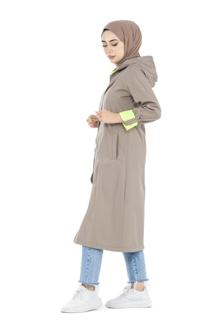 Sevitli Neon Trençkot-vizon-2450-vizon Vizon