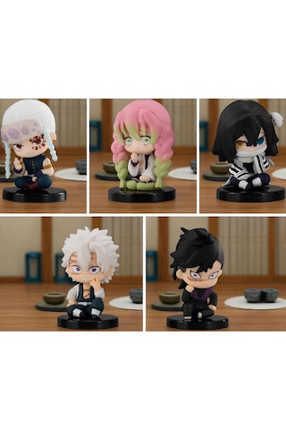 Demon Slayer İblis Avcıları İblis Keser 5 Li Anime Figür Koleksiyon Oyuncak Seti Tengen Mitsuri 5 Cm Demon Slayer