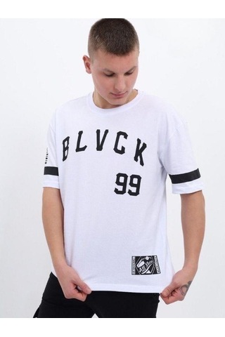 Çocuk Harf Baskılı Tshirt-14613 Beyaz