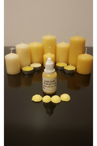 Sıvı Mum Boyası - Sarı - 30 Ml Sarı