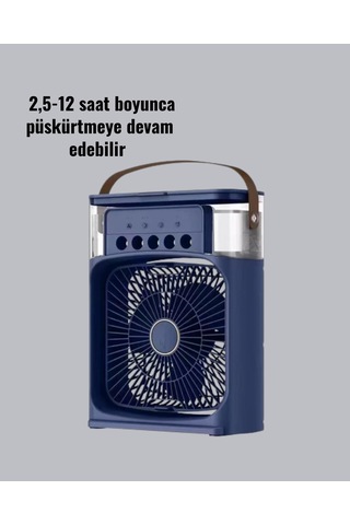 Sessiz Elektrikli Mini Fan Çoklu Hız Kademeli Ayarlanabilir Başlık