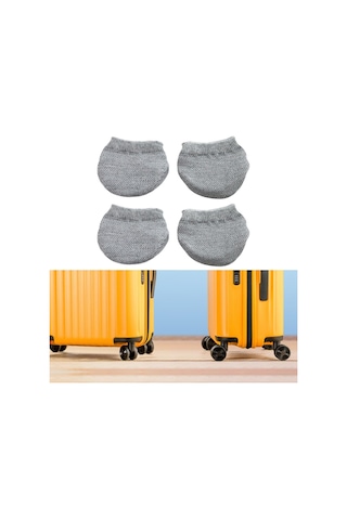 Homyl Bagaj Bavul Tekerlekleri Çoraplar Basit Tekerlekli Gri Gri