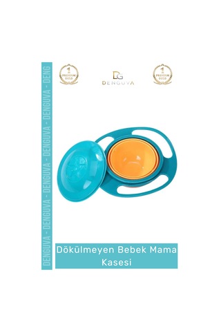 Özle Üretim Bpa İçermeyen Pratik Kolay Temizlenir Eğlenceli Asla Dökülmeyen Bebek Mama Kasesi