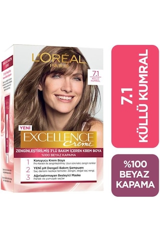 L'Oréal Paris Excellence Creme Saç Boyası - 7.1 Küllü Kumral