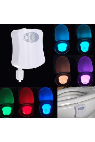 Singree Toilet Gece Lambası 2 Adet - Hareket Sensörlü, Işık Hassasiyeti, 8 Renkli Led, Otomatik Açma-kapama Diğer