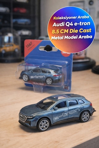 Siku Audi Q4 E-tron Metal Model Araba Oyuncak Diecast Koleksiyon Lisanslı Elektrikli Orijinal 8.5 Cm
