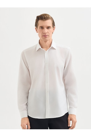Karaca Erkek Slım Fıt Gömlek-beyaz 11.25w.04.025 Beyaz