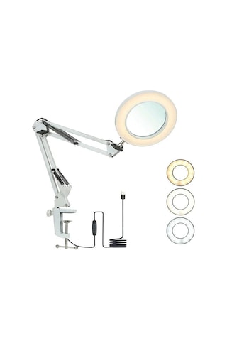 Electroon Elc-2059 3 Diopter Masa Üstü 64 Ledli Akrobat Büyüteç Mercek
