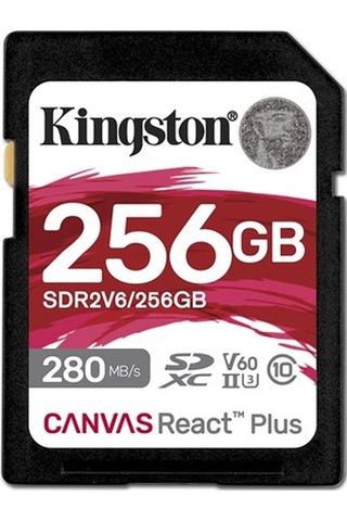 Kingston 256g Sdxc Canvas React Plus 280-150 Mb/s