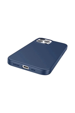Hoco Pure Series Apple iPhone Uyumlu iPhone 15 Pro Max Manyetik Silikon Kılıf- 5775 Mavi