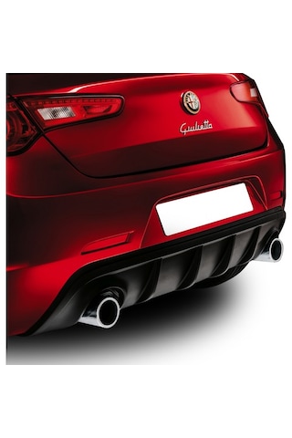 Alfa Romeo Giulietta Difüzör Çift Çıkış Plastik Parlak Siyah Nam Tunıng Garage