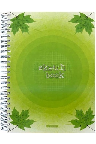 Özgün A4 Spiralli Double Kapak Sketchbook Defter 180 Yp. Kareli - 4 Adet
