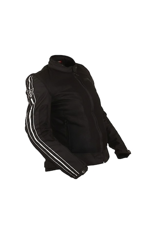 Venom Motosiklet Kadın Montu Yazlık Jessy Fileli Black Motorcu Mont
