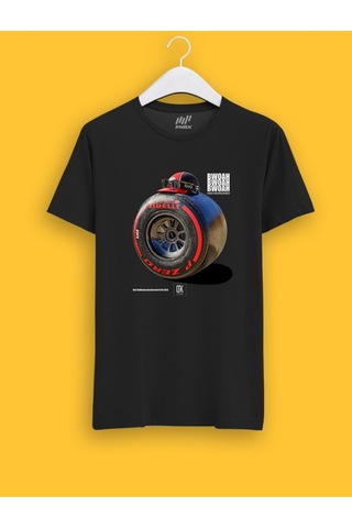 Flood Of Style Unisex Siyah Kimi Raikkonen Avusturya Gp 2020 T-shirt