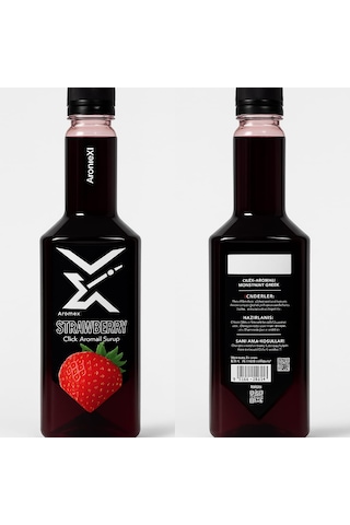 Çilek Aromalı Konsantre Şurup 700 Ml Kokteyl, Kahve, Smoothie Ve Tatlılar İçin Profesyonel Kullanım