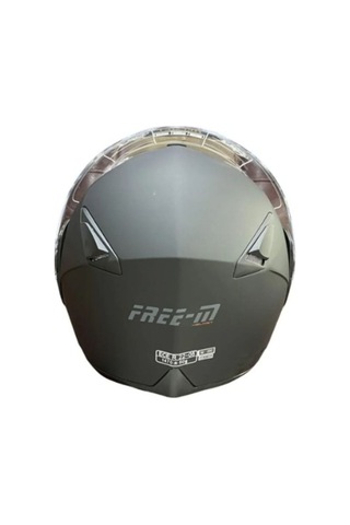 Motoanl Motosiklet Güneş Vizörlü Çene Açılır Kask Mat Siyah