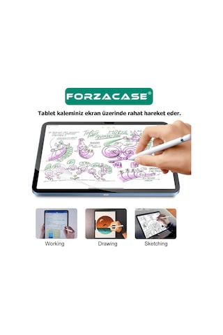 Forzacase Apple Uyumlu iPad Air 13 2024 13 İnch Paper Like Kağıt Hissi Mat Ekran Koruyucu Nano Film - Fc295