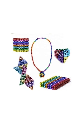 Breen Manyetik Mıknatıs 6 Farklı Renkli Sihirli Manyetik Toplar Neodyum Mıknatıs 216 Adet