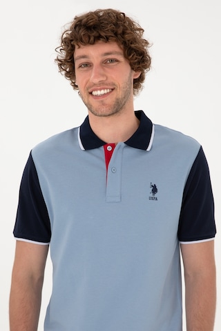 U.S. Polo Assn. Erkek Regular Fit Polo Yaka Mavi Tişört 50306871-VR036