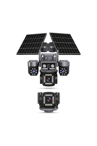 X5 Tech Rx-85gz -dual Lens Hieasy Füme 4 Kamera +1 Yıllık Sim Kart +64gb Hafıza Kartı Güneş Enerjili