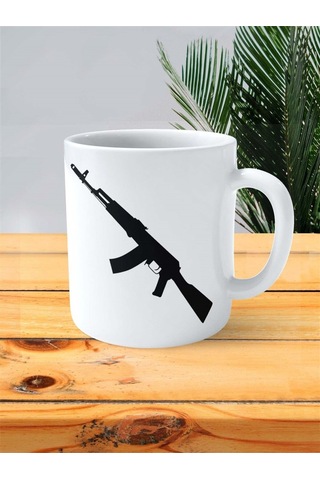 Ak-47 Kalaşnikof Baskılı Kupa Bardak Kişiye Özel Model 4 Çok Renkli
