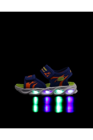 Skechers Thermo-splash - Heat Tıde Küçük Erkek Çocuk Mavi Işıklı Sandalet 400102n Blor Mavi