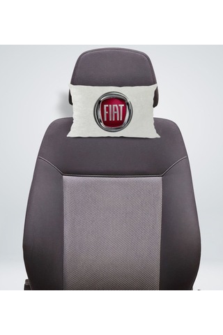 Bk Gift Fiat Tasarımlı Dikdörtgen Araç Koltuk Yastığı-1