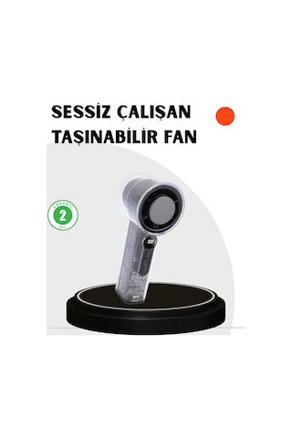 Kompakt Dijital Ekranlı Fan 100 Seviye Hız + Sessiz Çalışma - Bayi Depom
