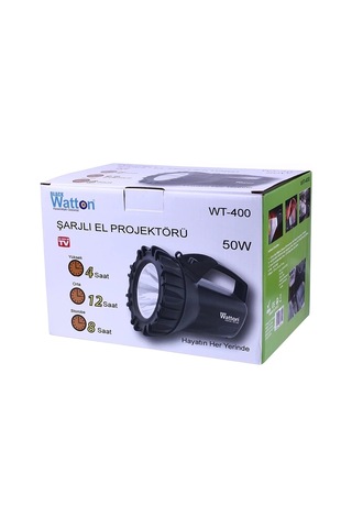 Hubrendy Kargo Şarjlı 50 W Büyük Fener Wt-400